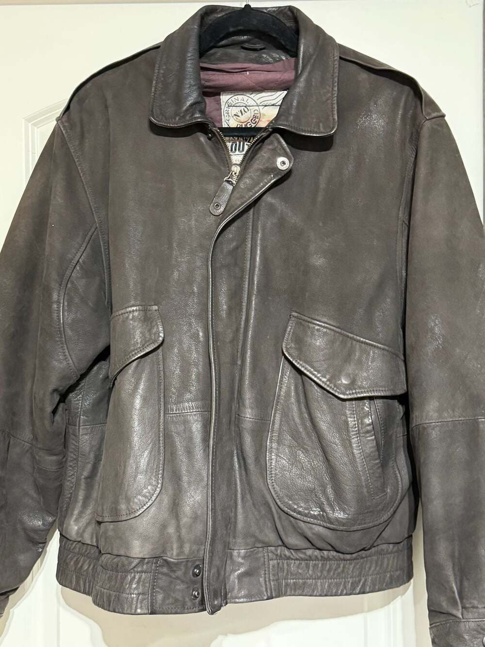 New Zealand Outback Cooper Collections Genuine Leather Bomber Jacket